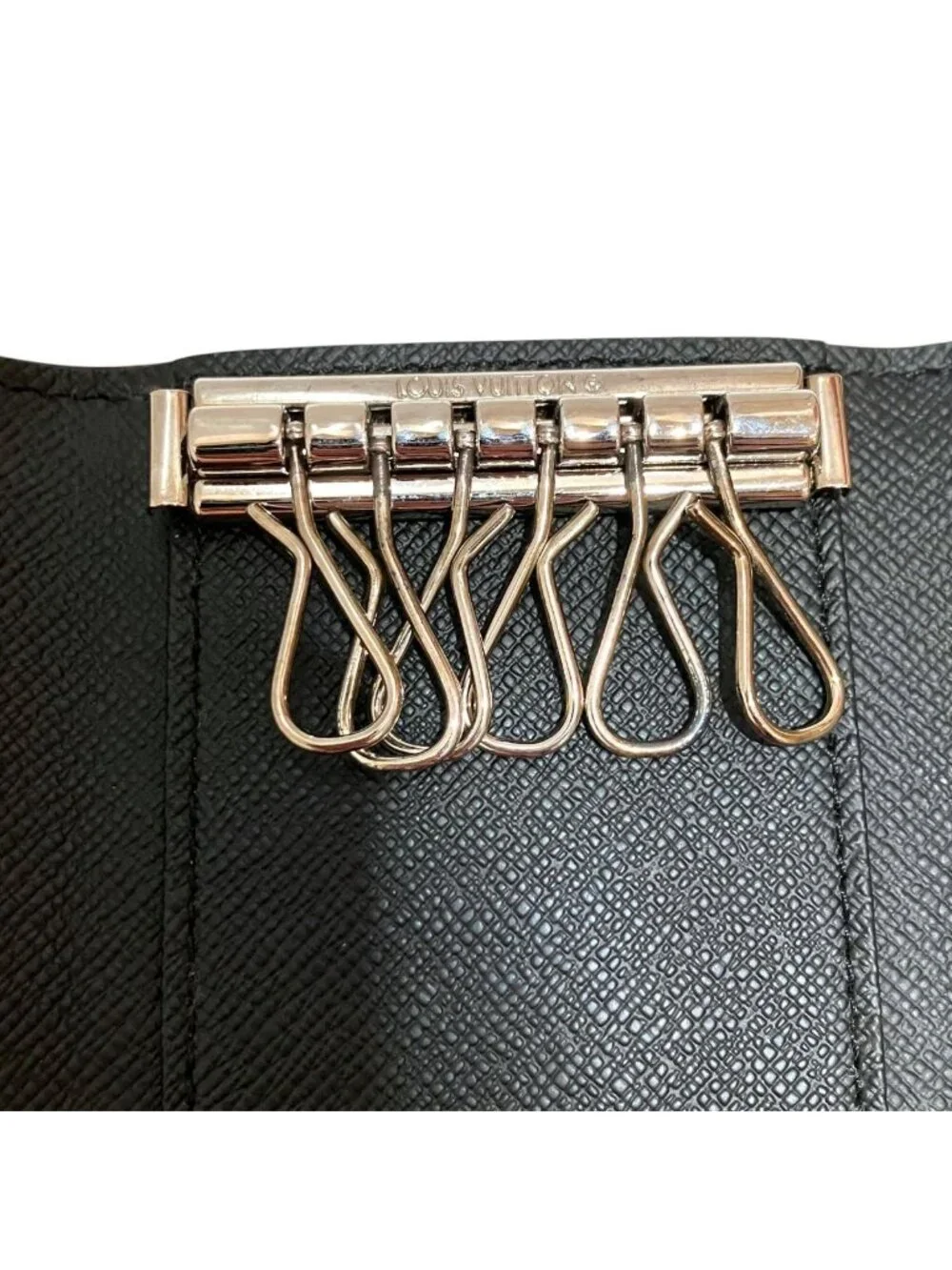 Louis Vuitton Multicles 6 Monogram Eclipse Key Case Canvas Calfleather